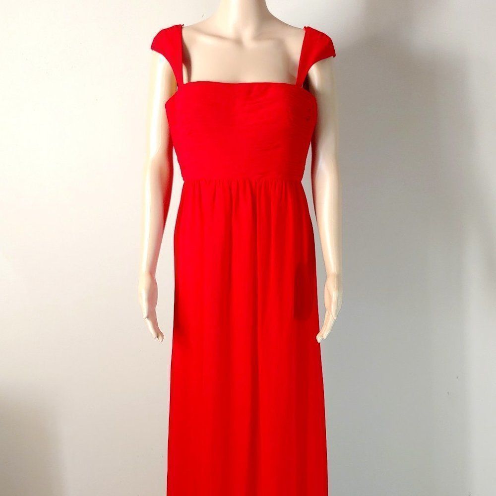 NWT Faviana A-Line  Formal Gown with Cap Sleeves